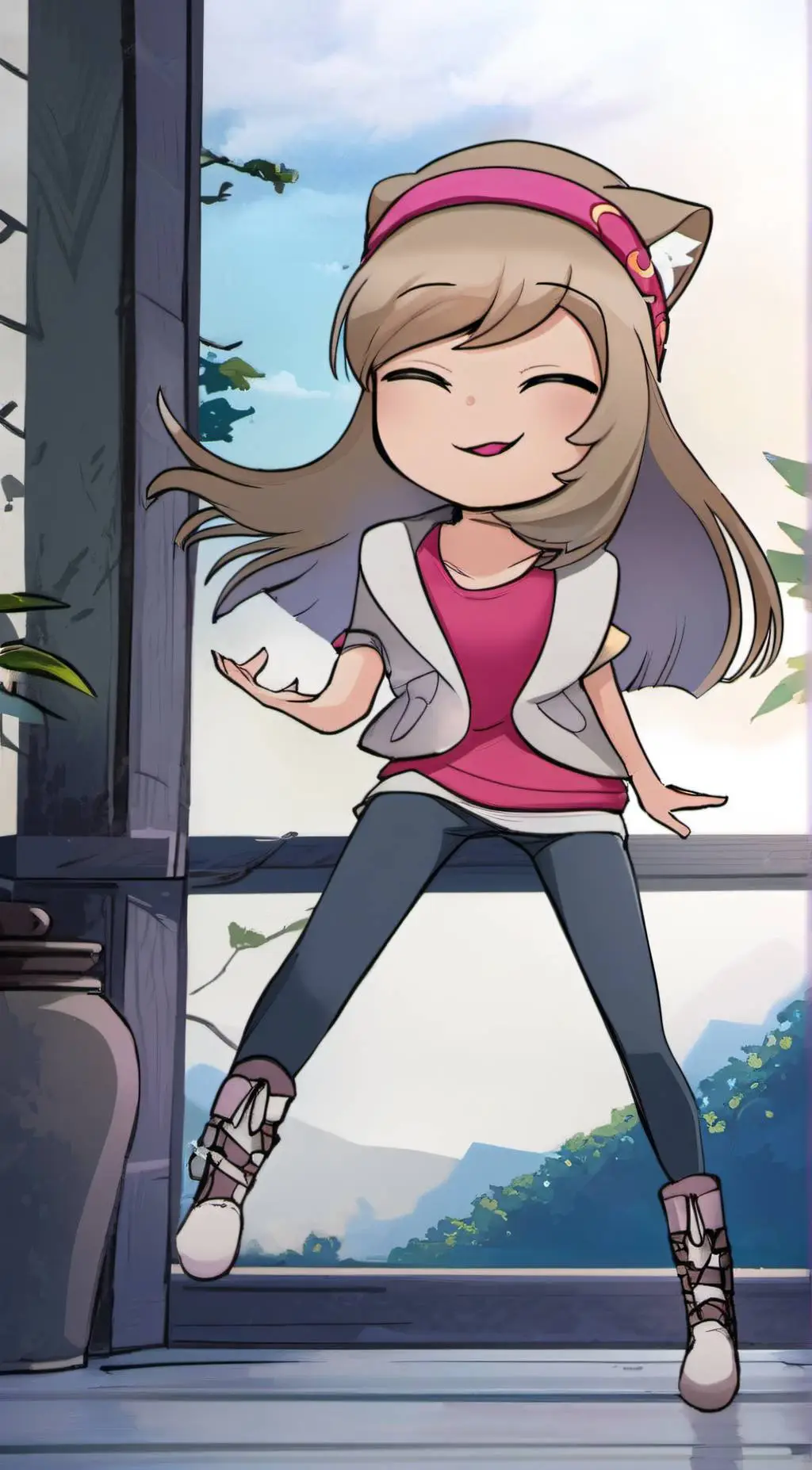 ai character: Catgirl background