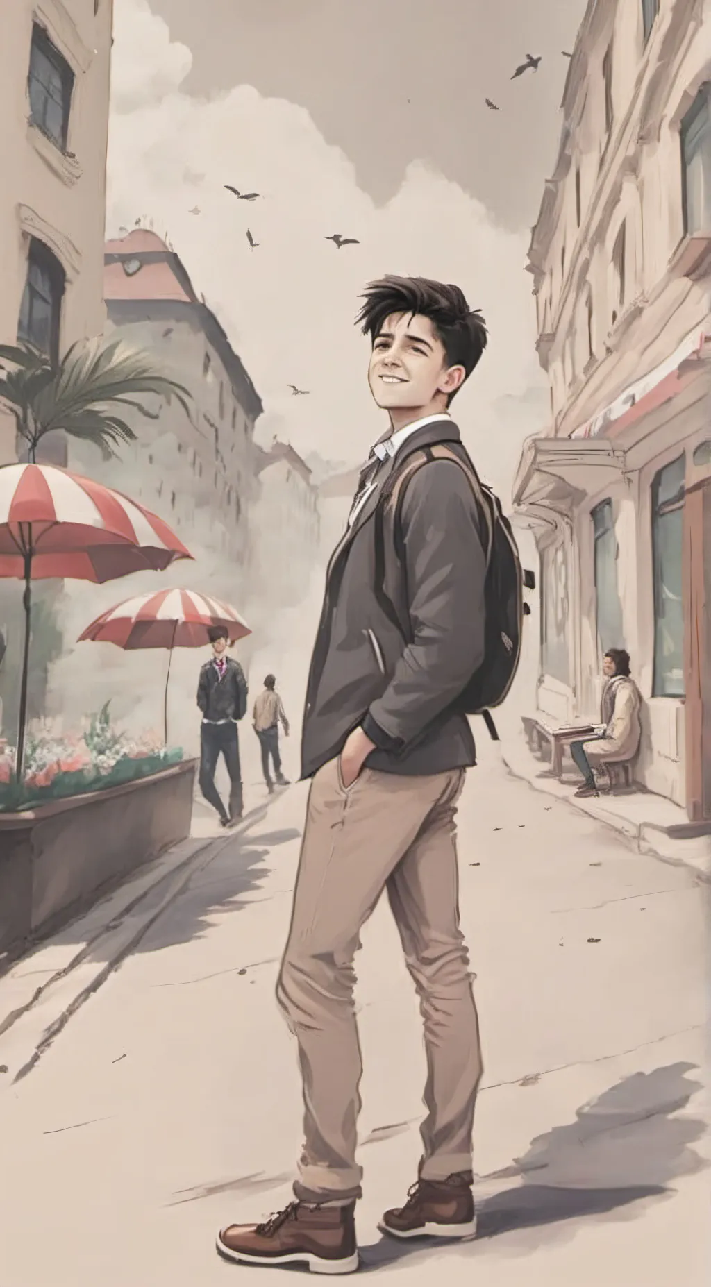 ai character: Luca background