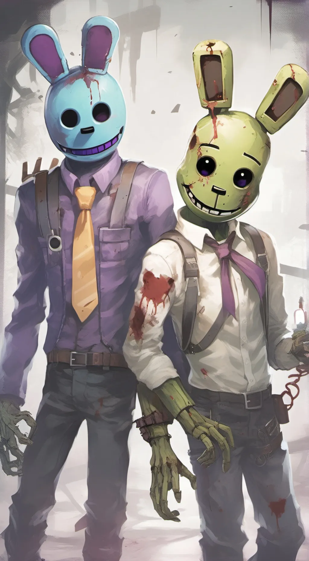 ai character: Afton Gang. background