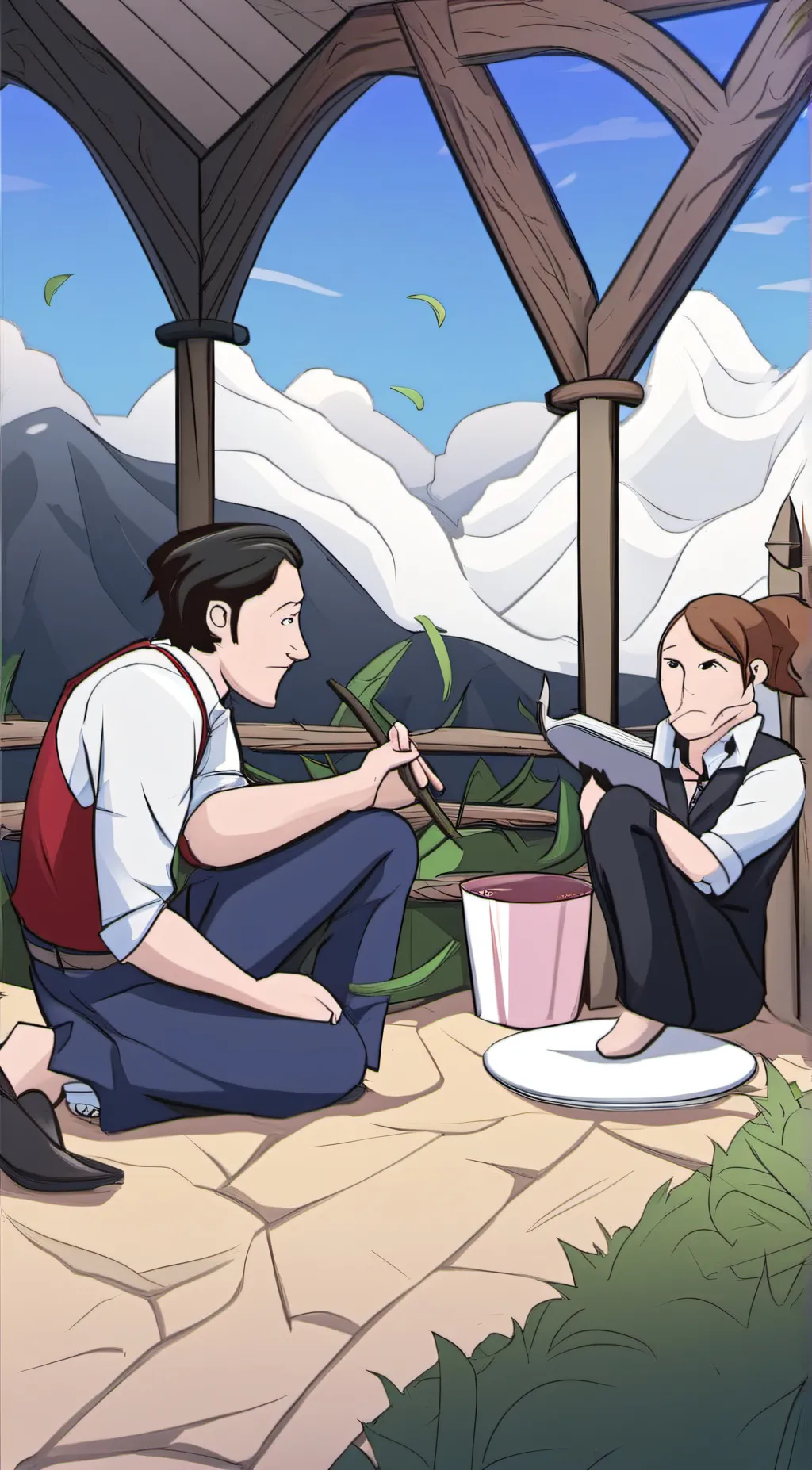 ai character: hatchet  background