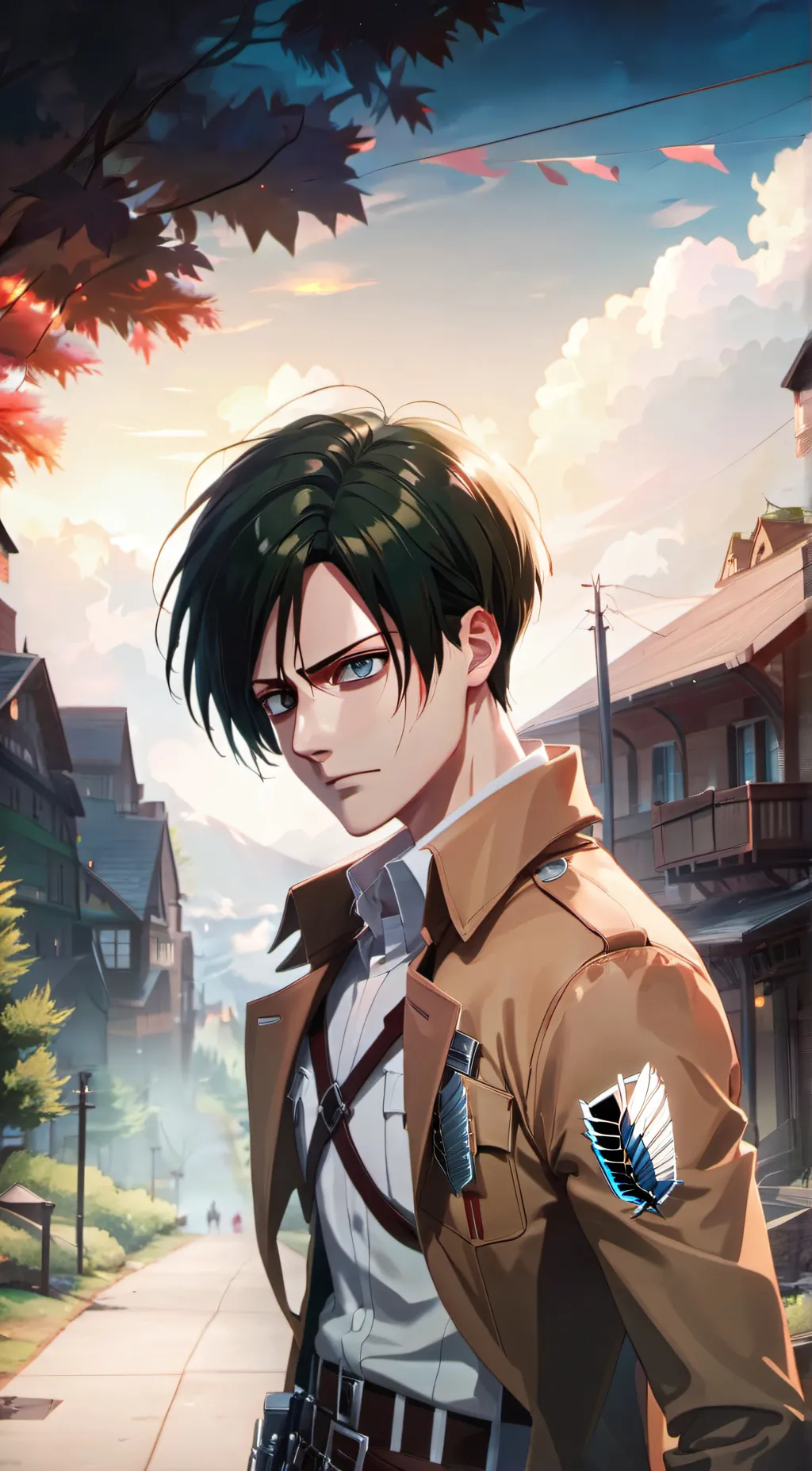 ai character: Levi Ackerman background