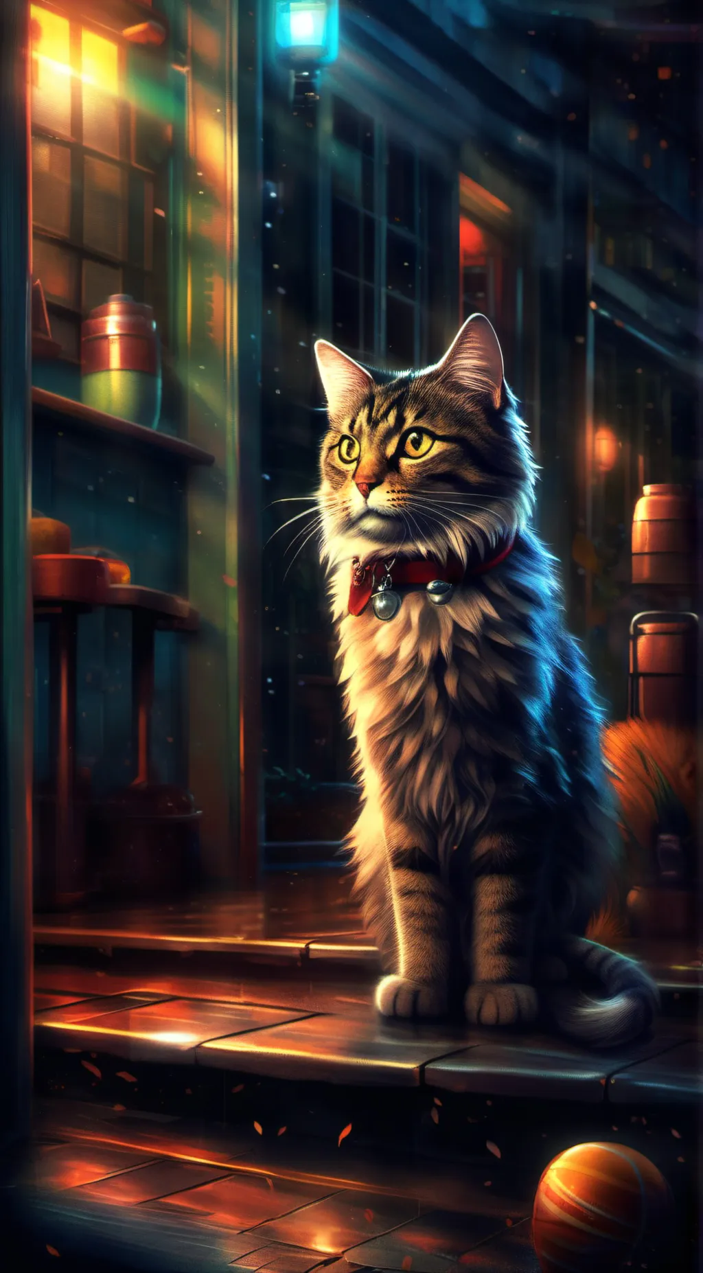 ai character: Mittens background