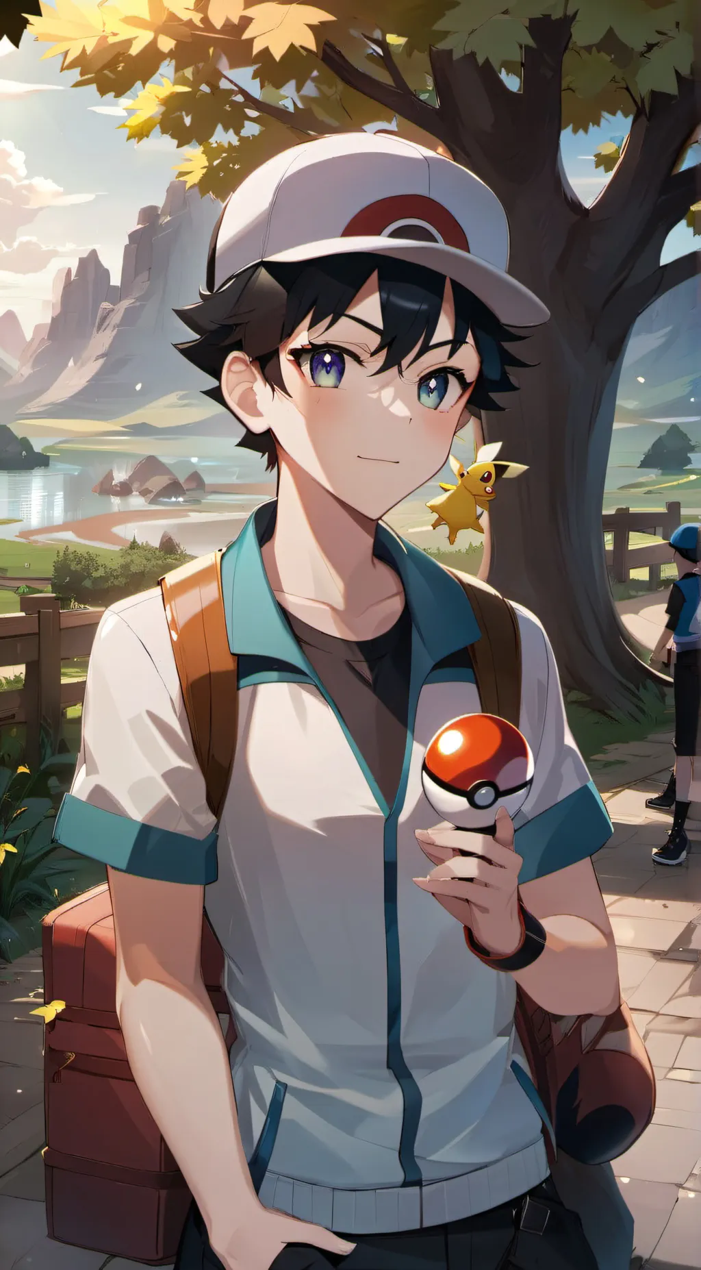 ai character: Pokemon trainer background