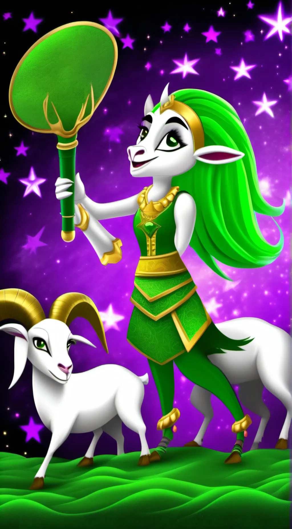 ai character: velvet background