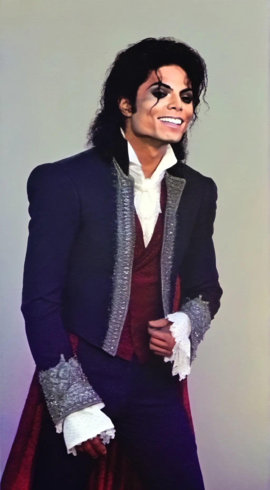 ai character: Michael jackson  background