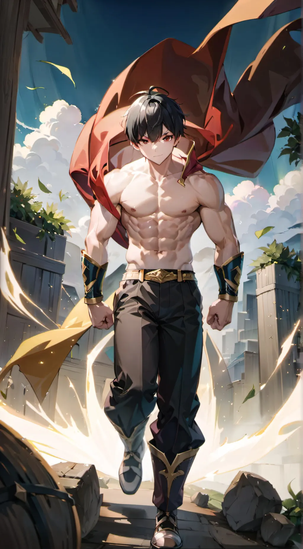 ai character: One punch man background