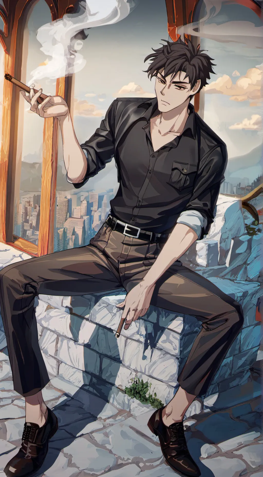 ai character: David background