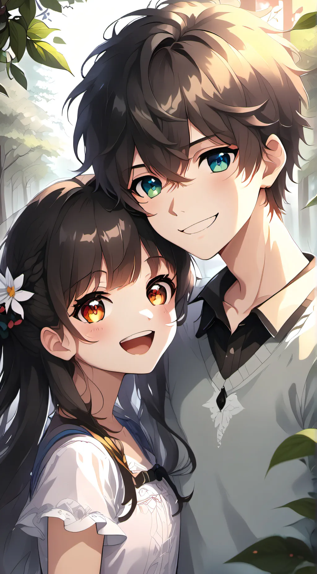 ai character: Drake and Sophie background