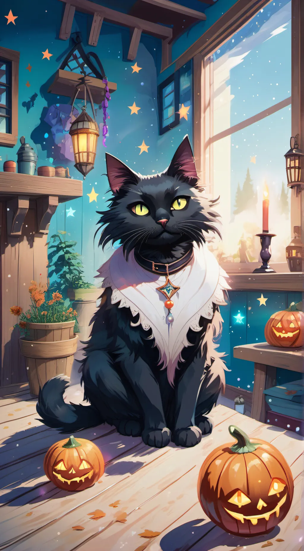 ai character: Salem background