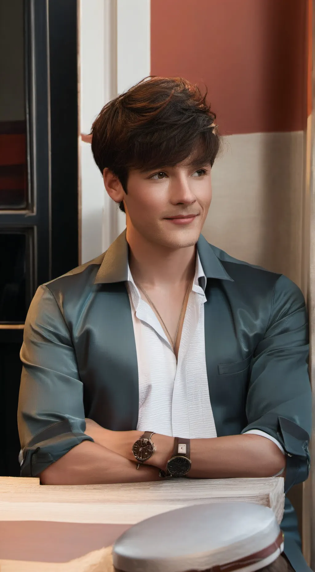 ai character: pig background