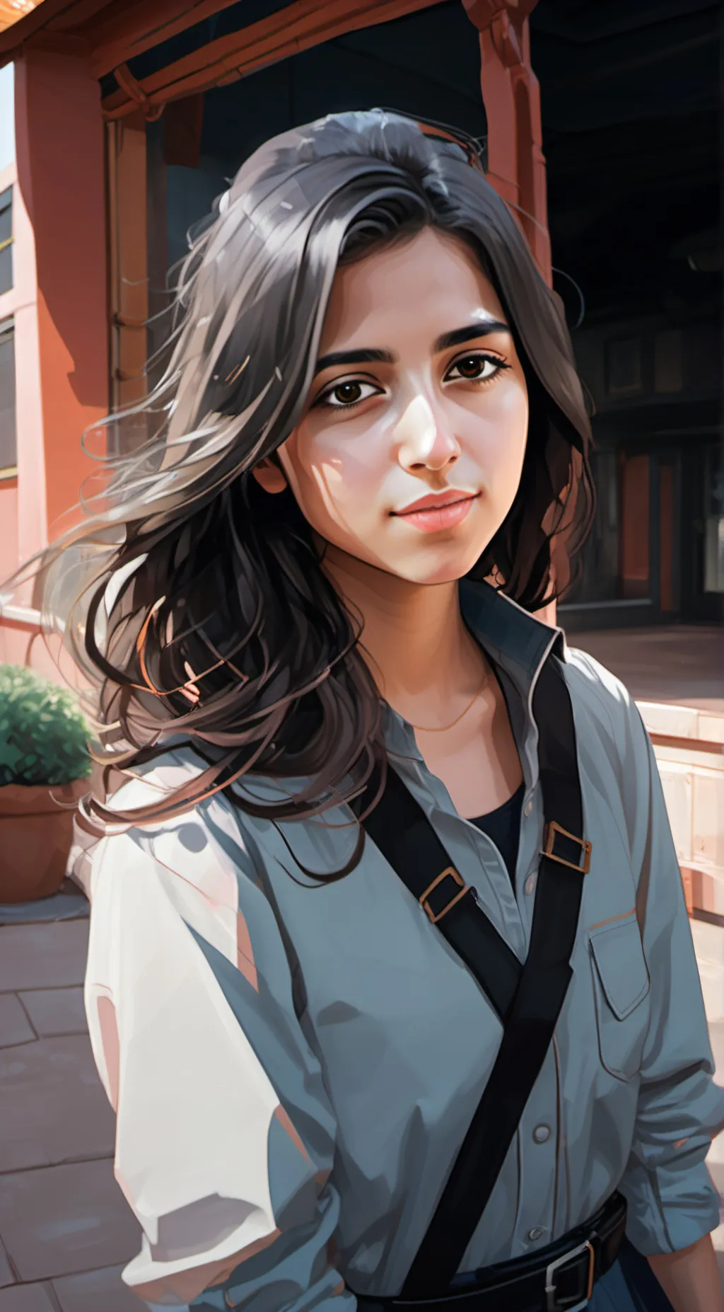 ai character: lizze  background