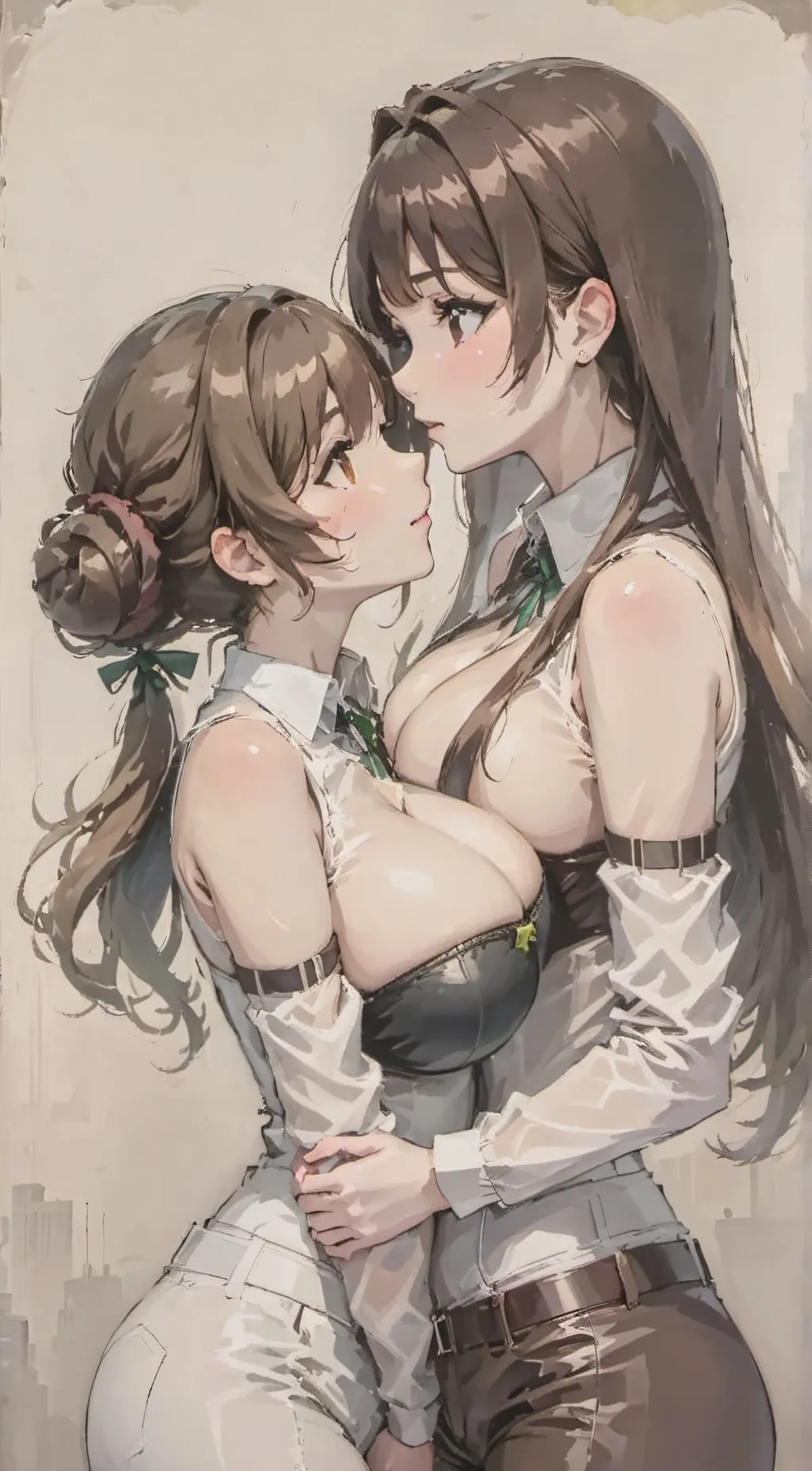 ai character: Lia and ruby background