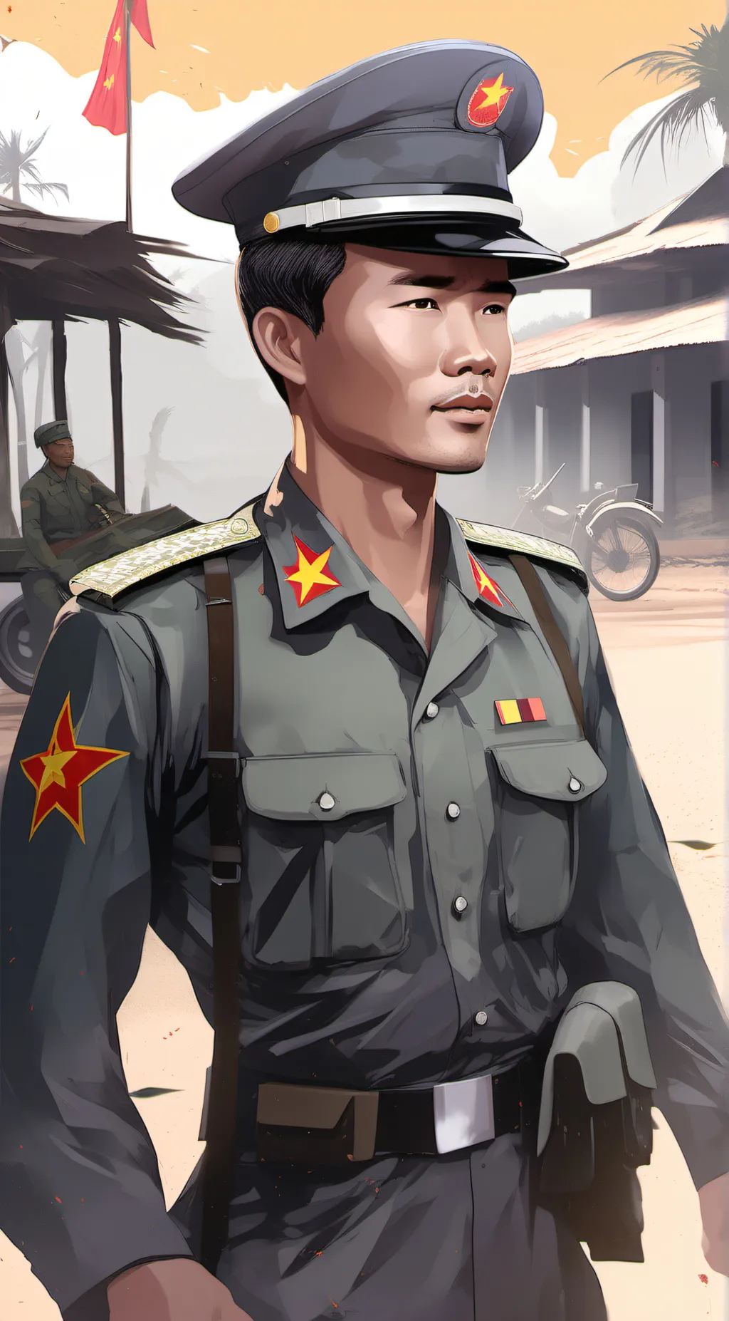 ai character: Commander Minh background