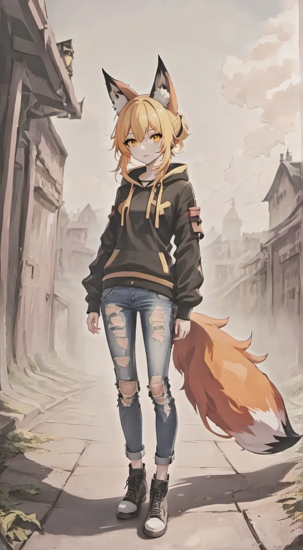 ai character: Silver  background