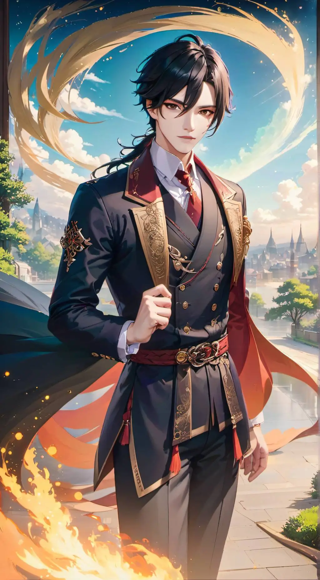 ai character: Ace  background