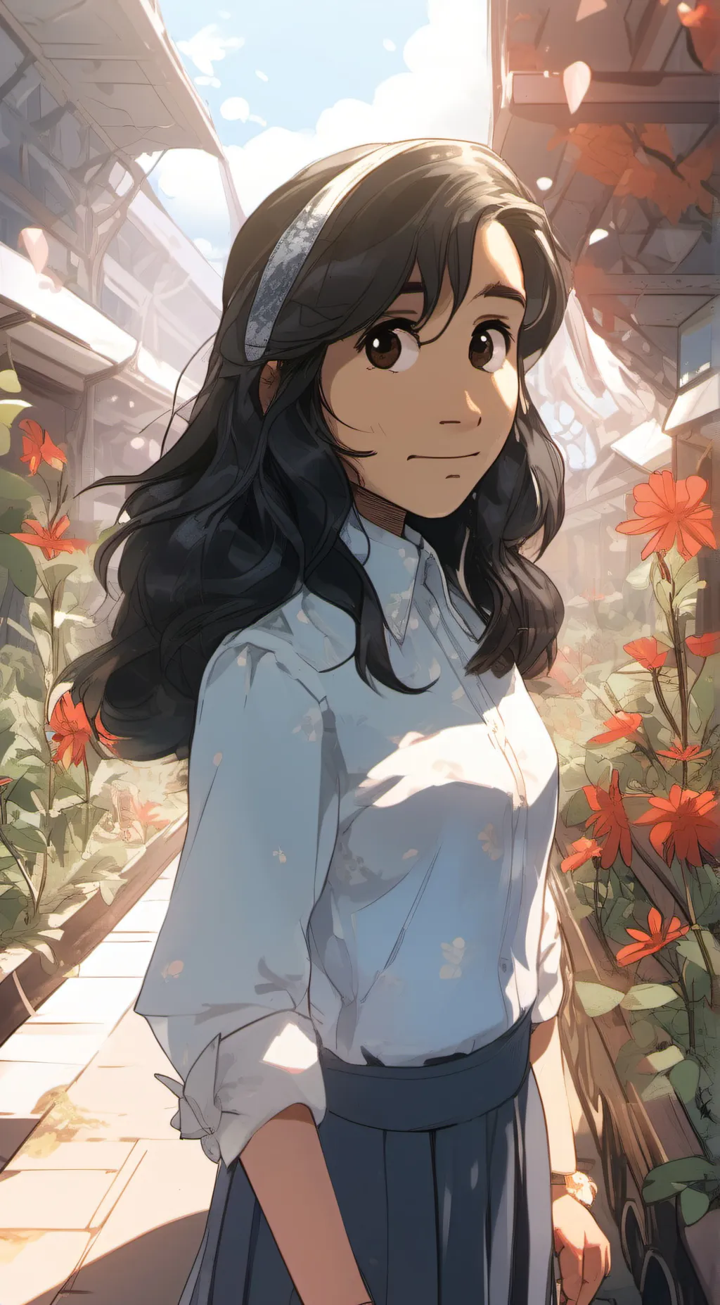 ai character: Katy background