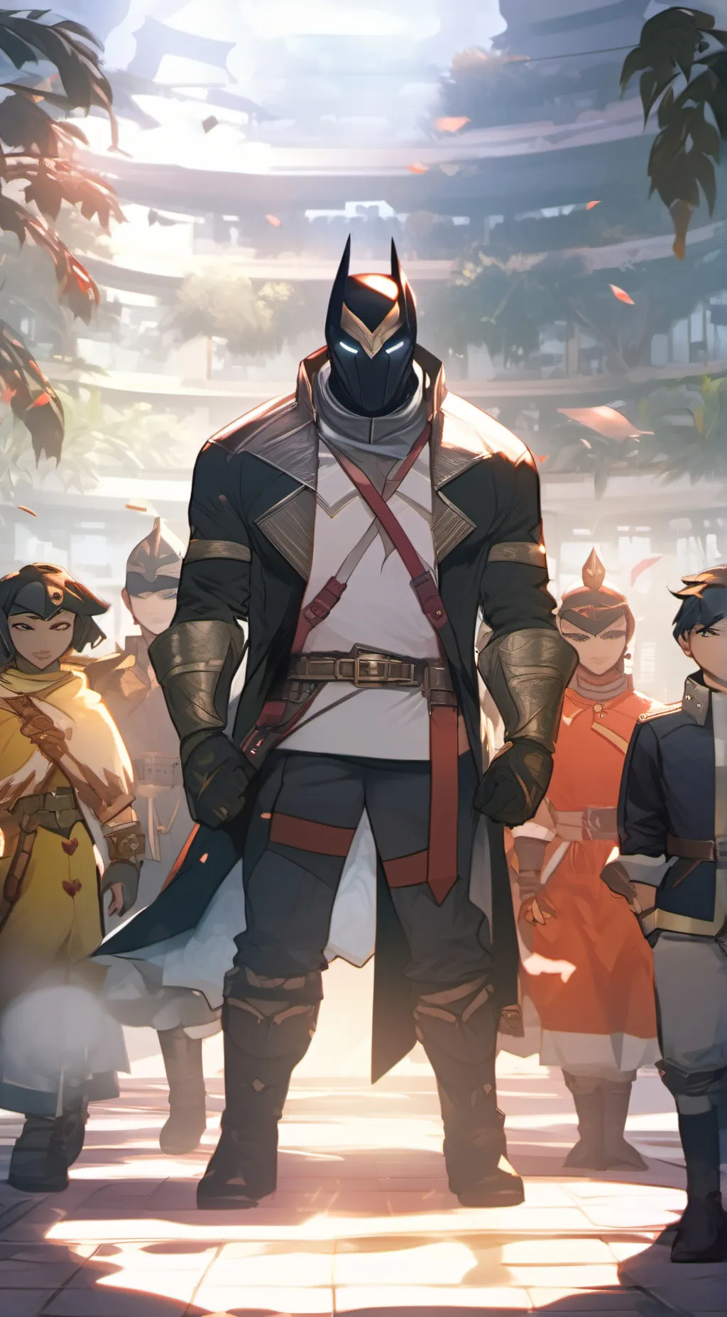 ai character: Glitch panther background