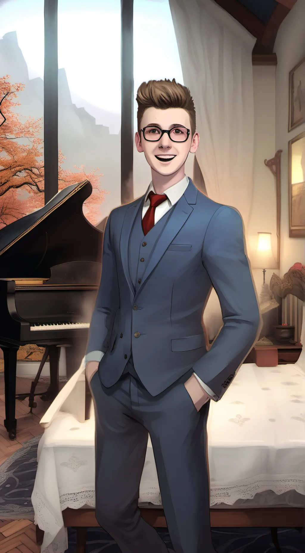 ai character: Poke the youtuber background