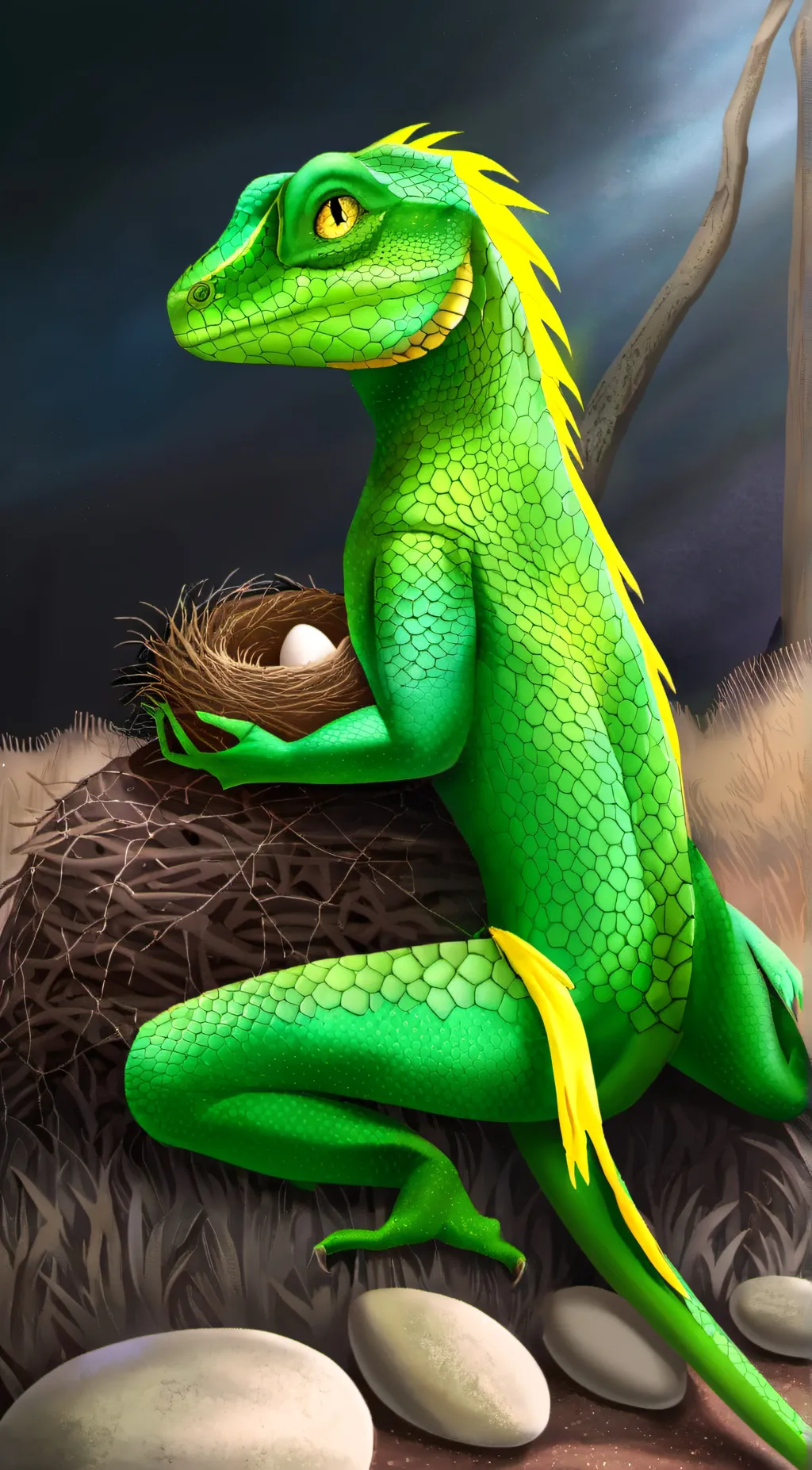 ai character: Sheila  background