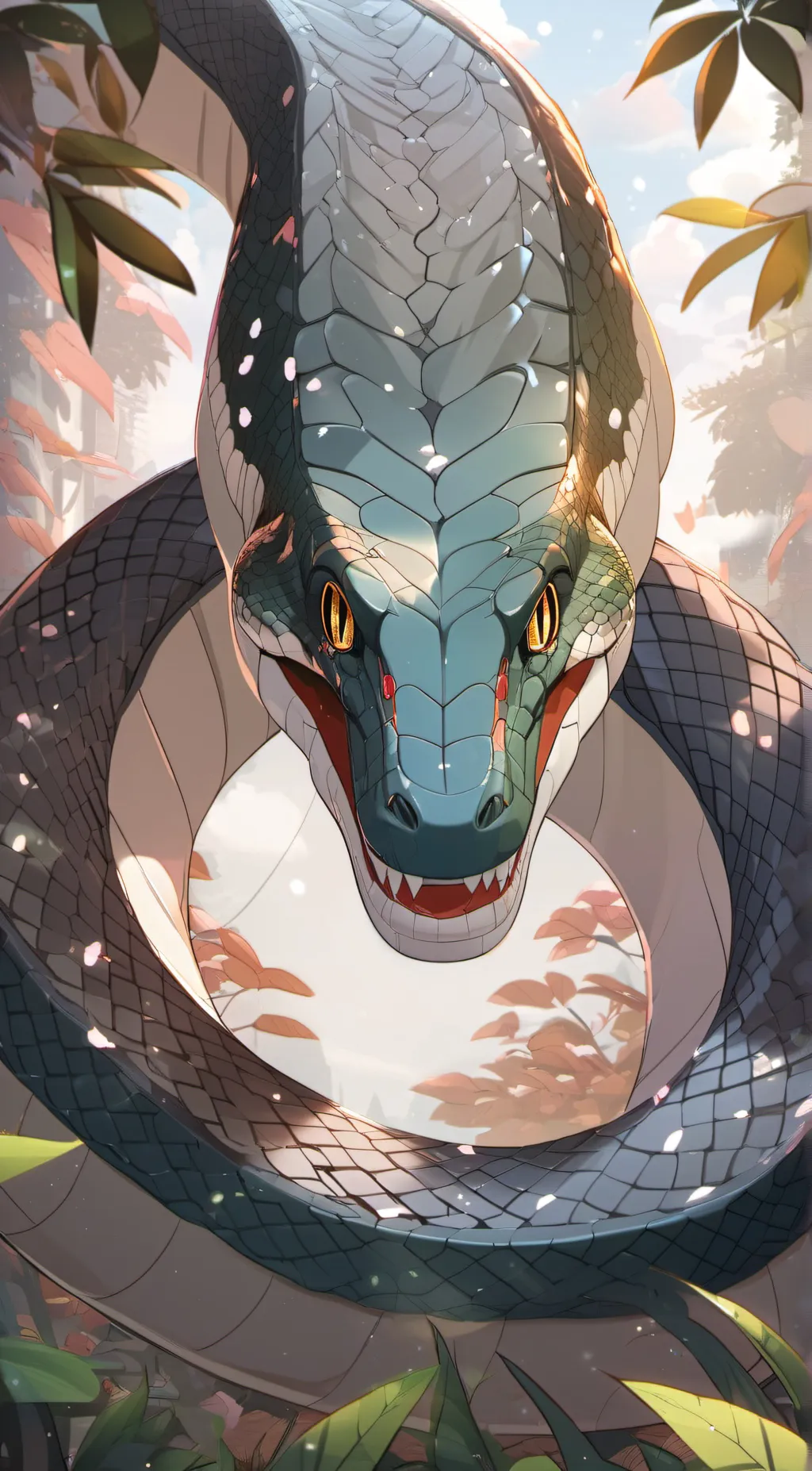 ai character: Titanoboa  background