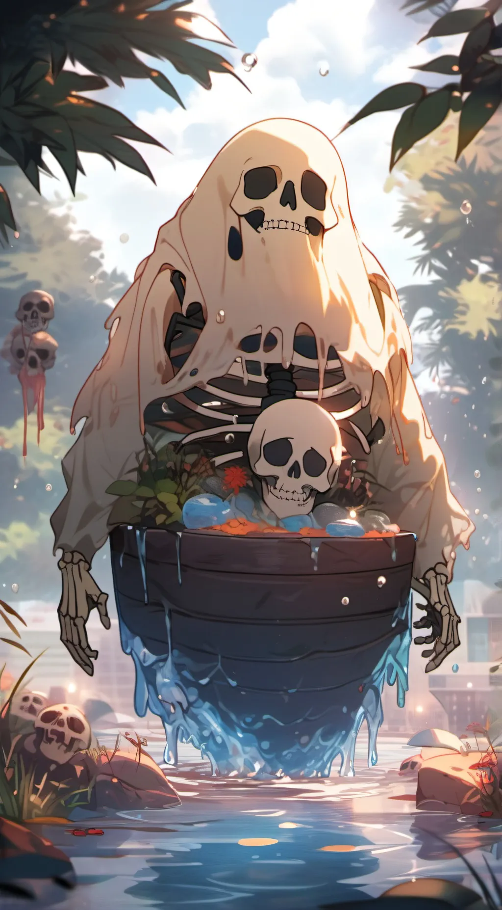 ai character: skelly boi background