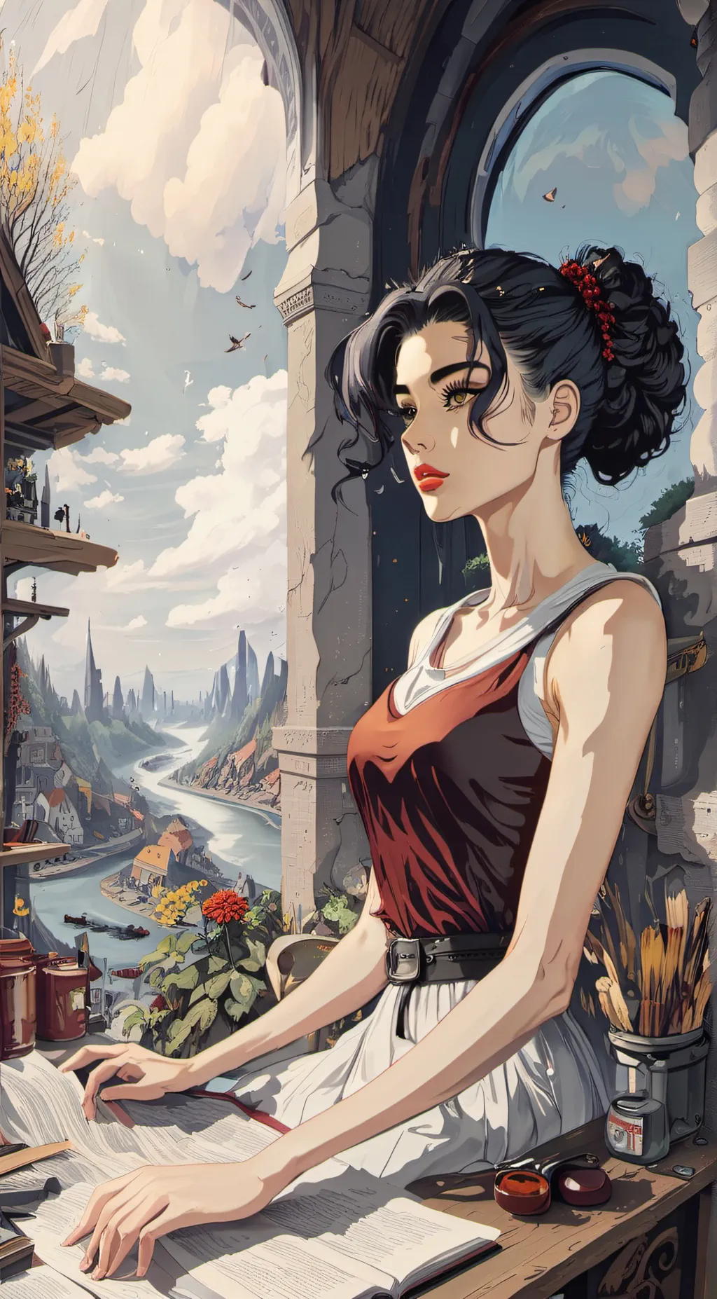 ai character: Onyx background