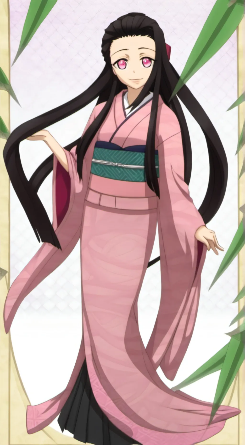 ai character: Nezuko background