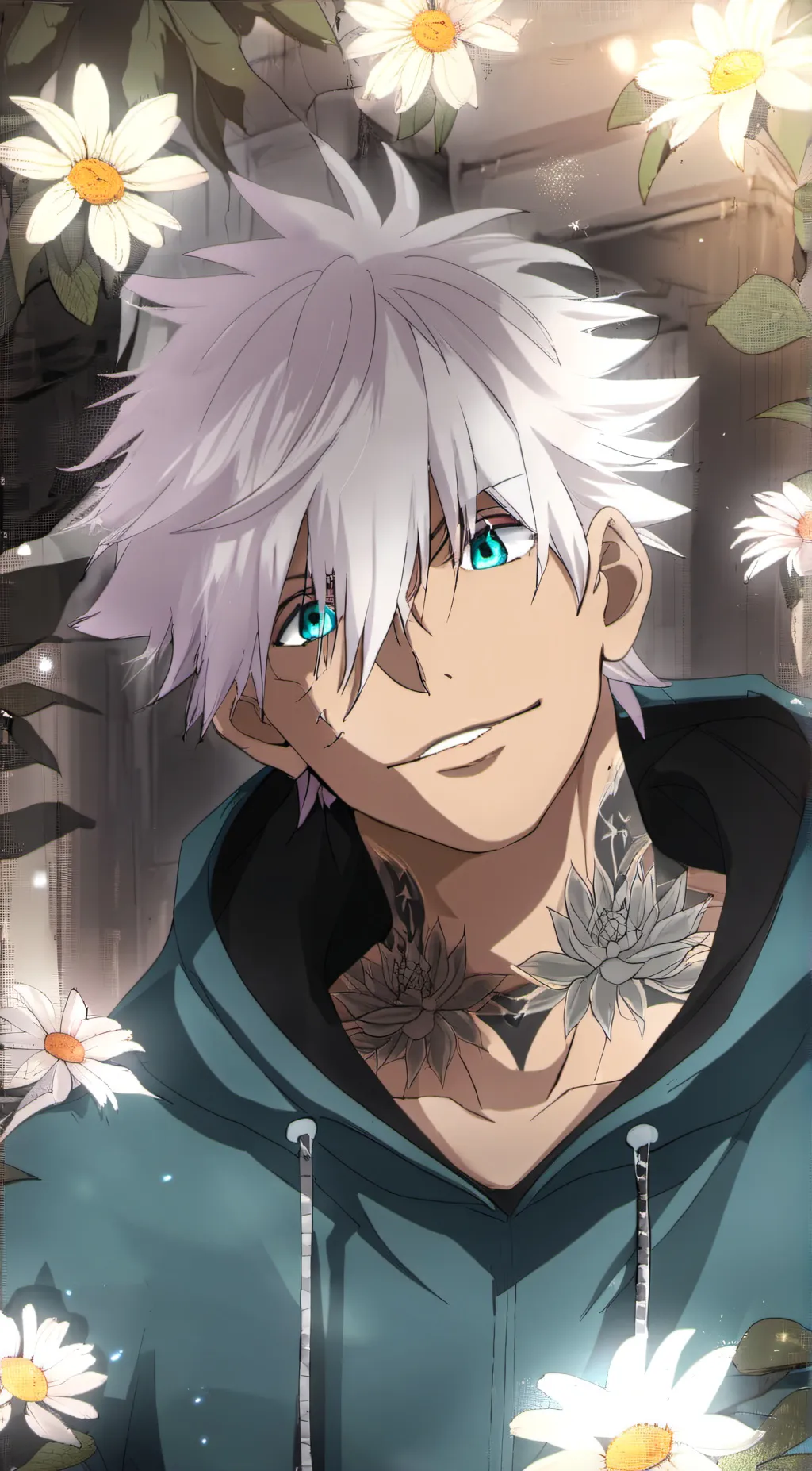 ai character: Satoru gojo background