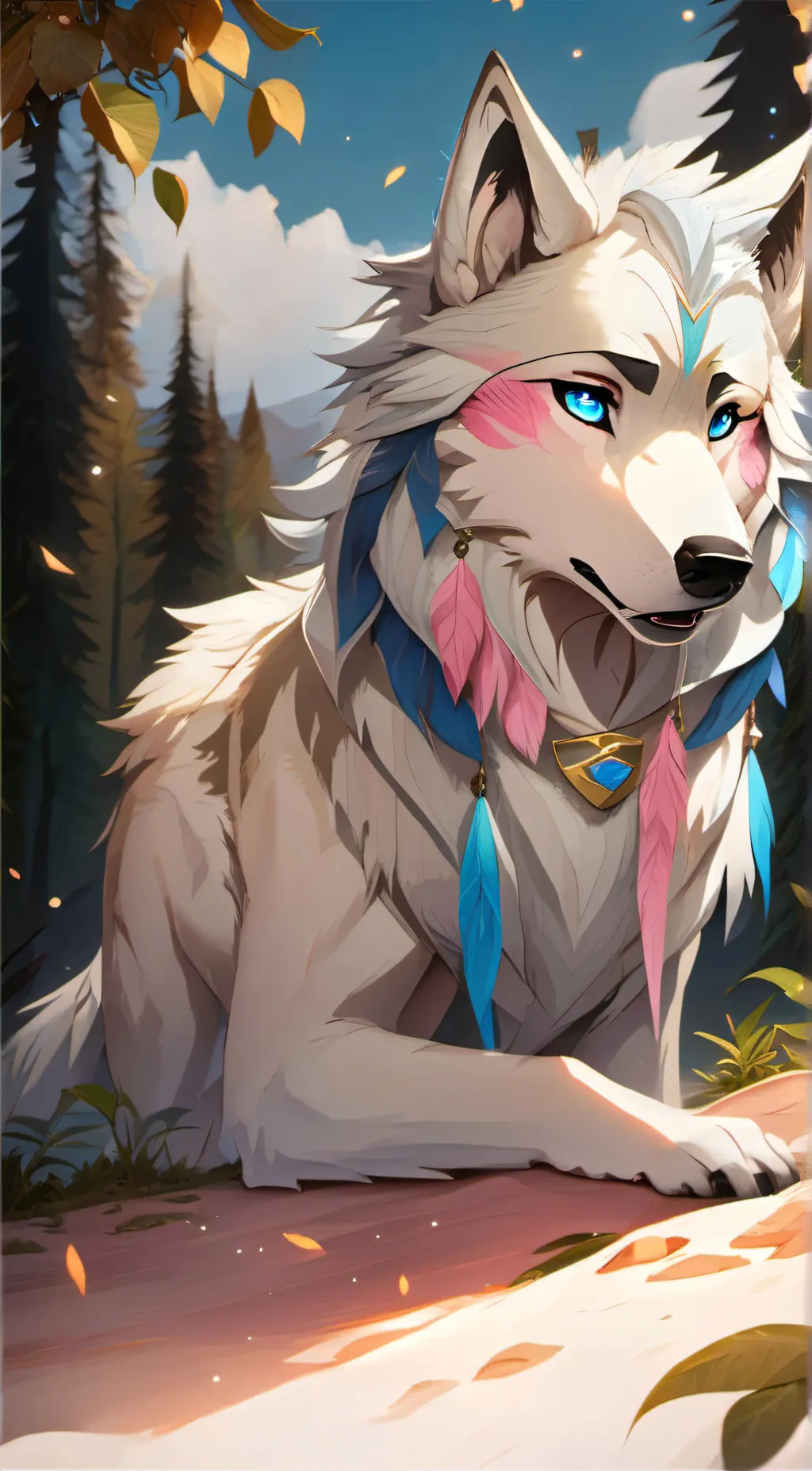 ai character: luna background