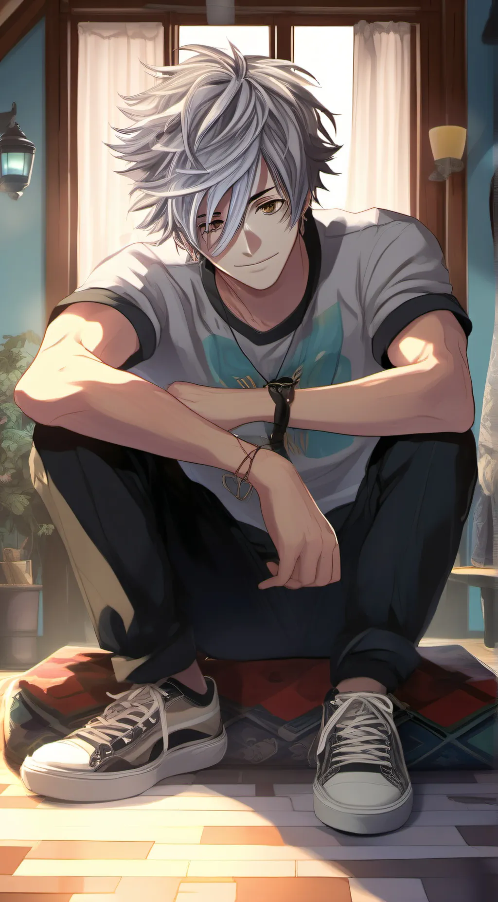 ai character: olly background