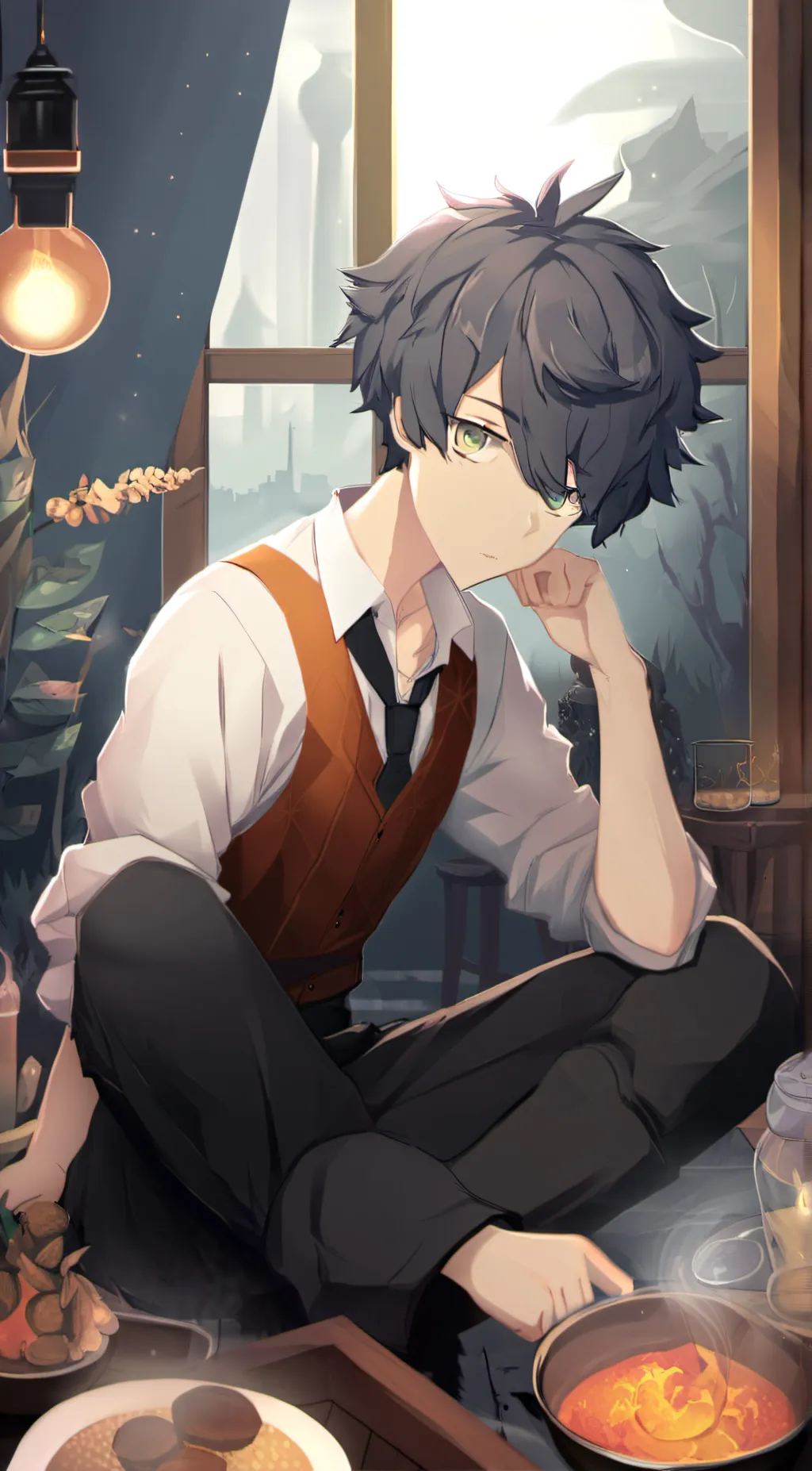 ai character: Mark background