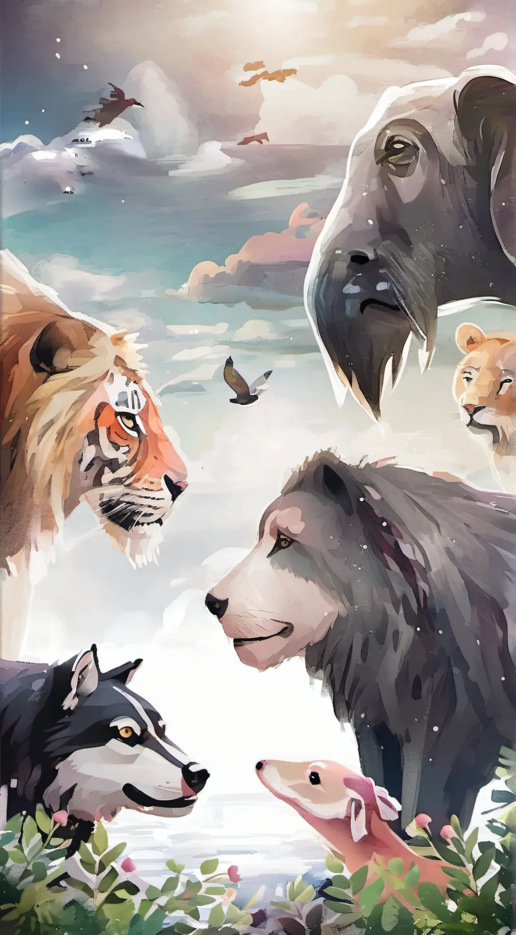 ai character: be any animal background