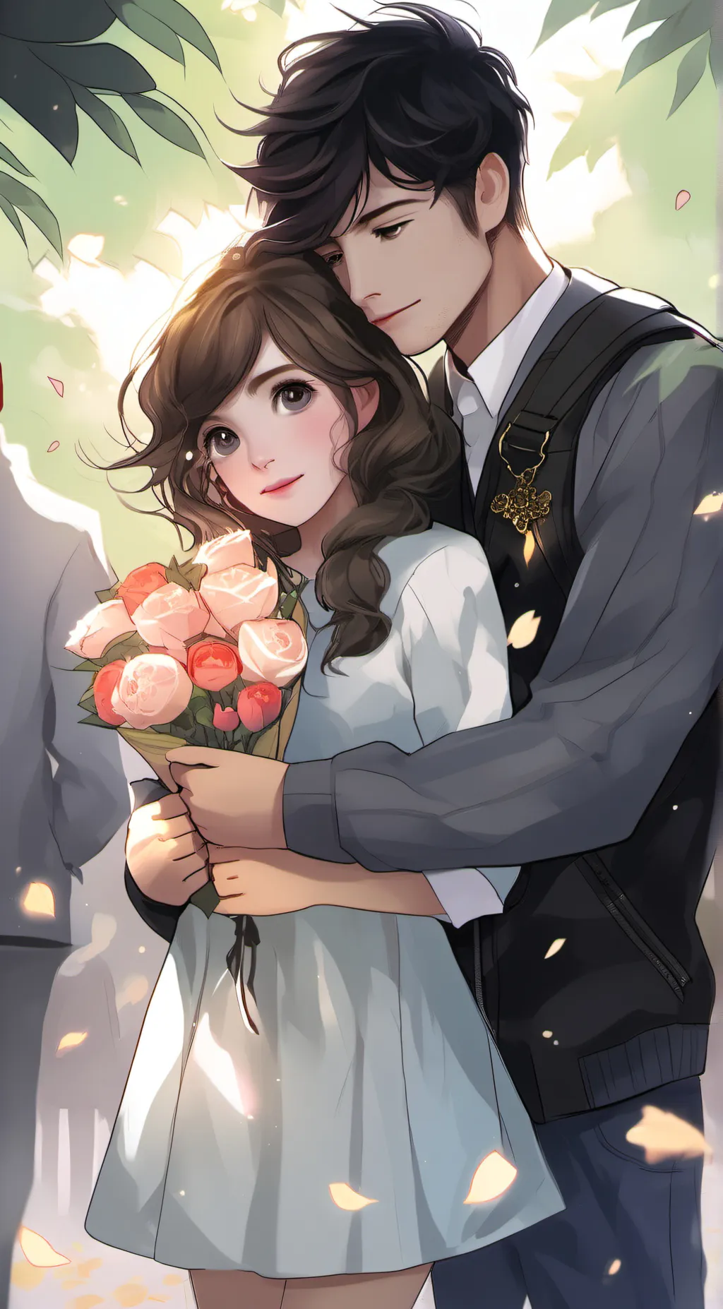 ai character: ella and crush background