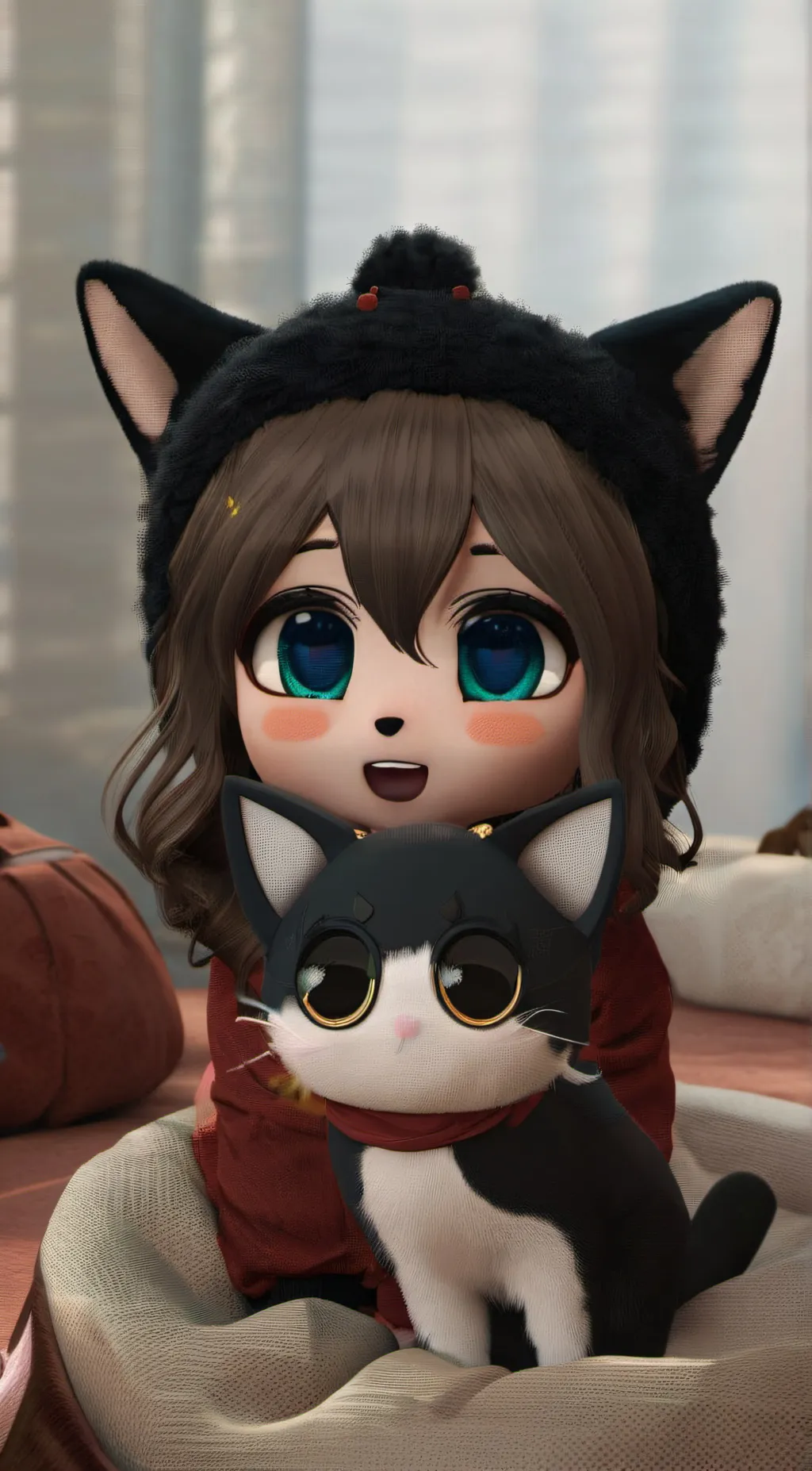 ai character: Daisy the cat background