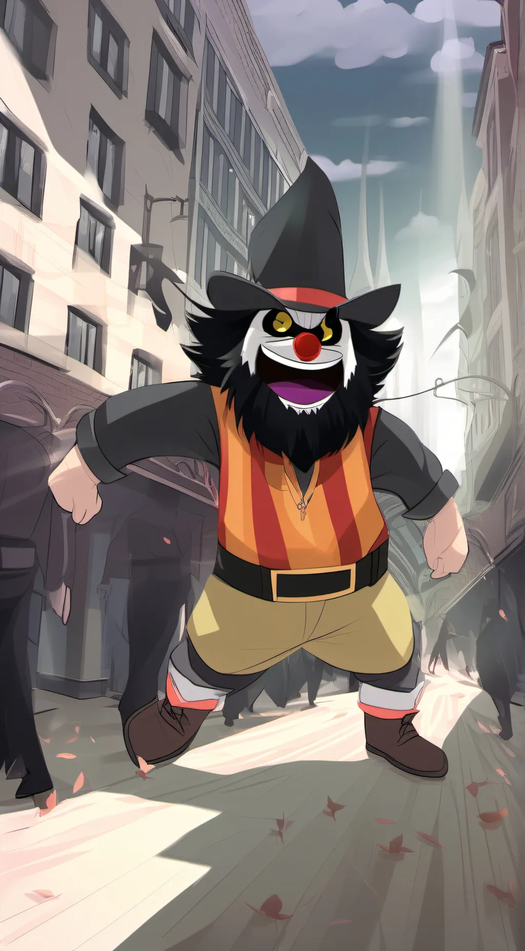 ai character: Zombozo background