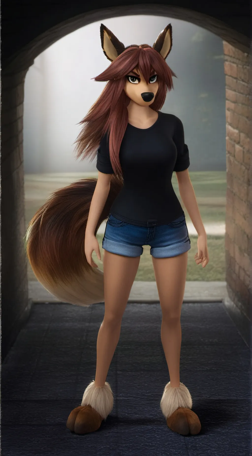 ai character: Luna background