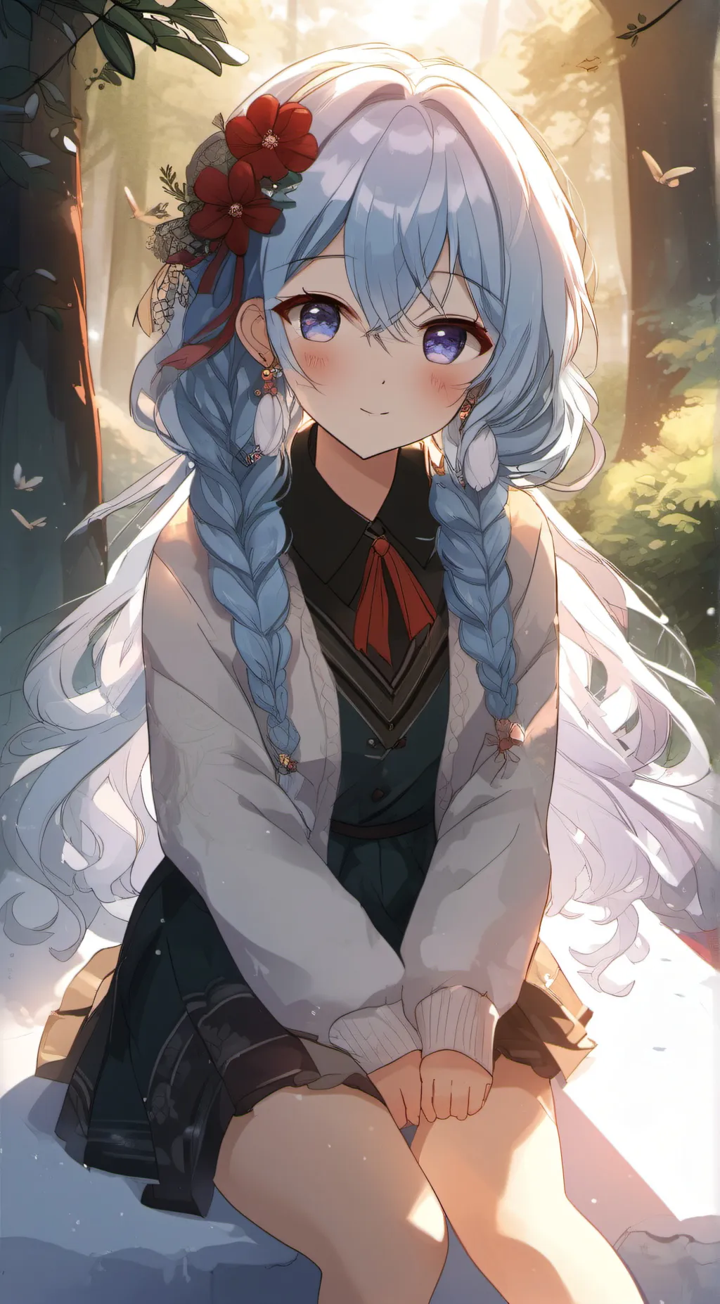 ai character: Rose background