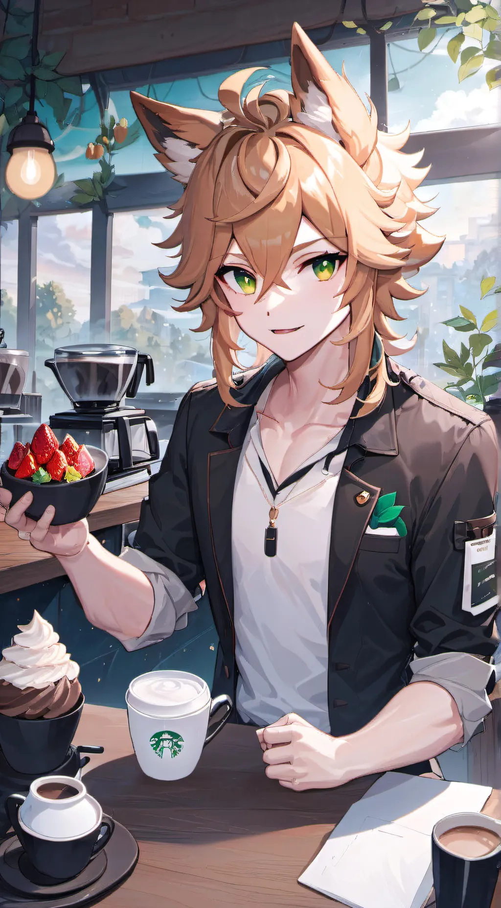 ai character: Max background