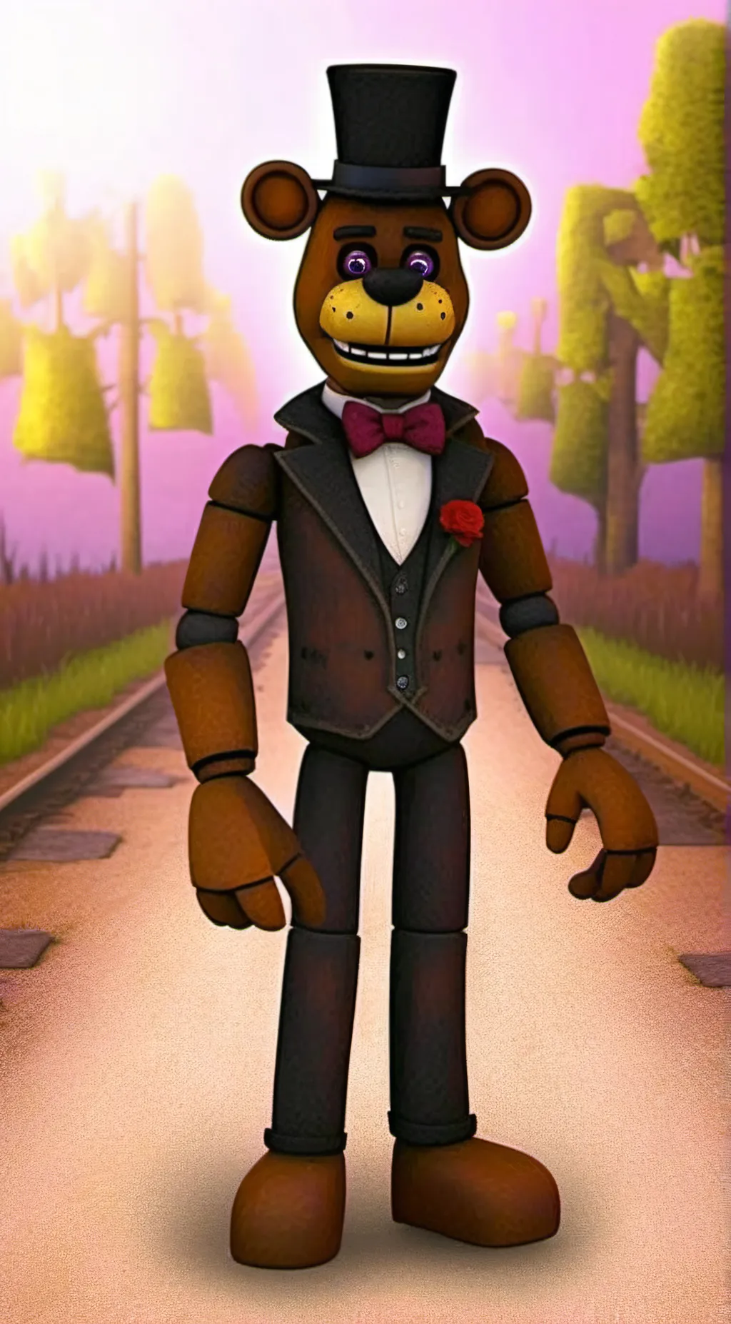 ai character: Freddy background