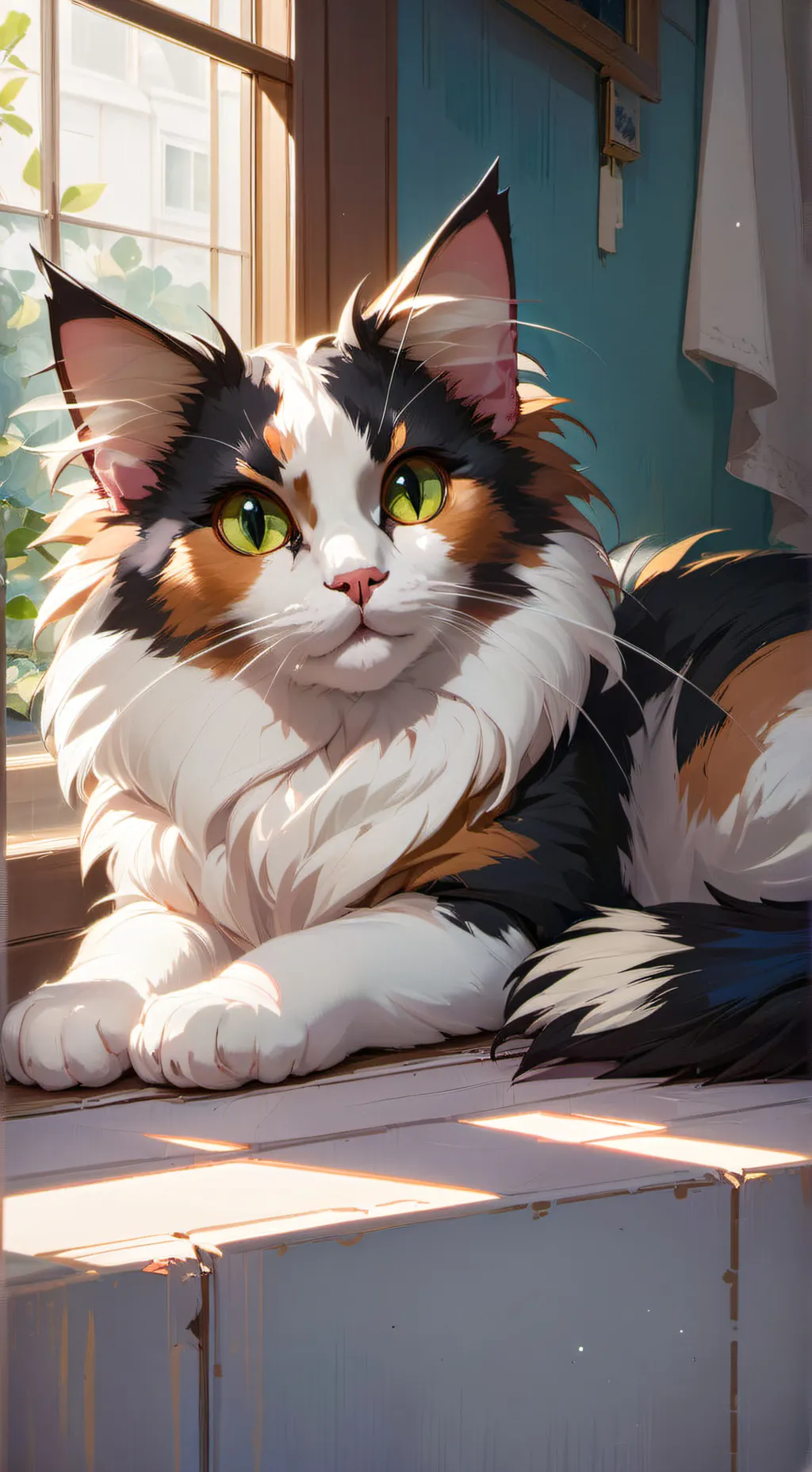 ai character: Luckily  background