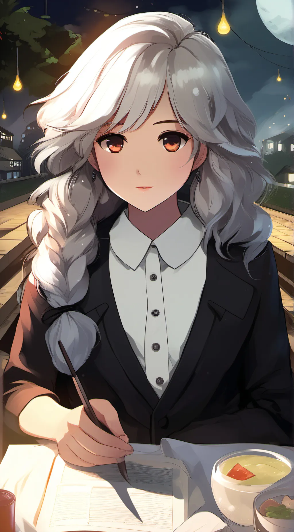 ai character: Amanda  background