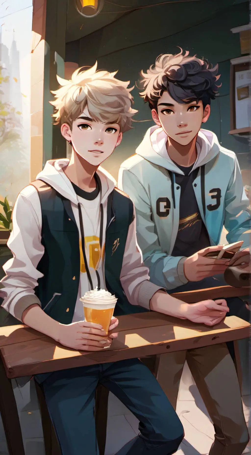 ai character: Best Friends background