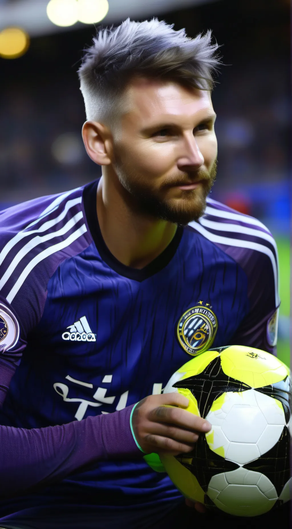 ai character: Lionel Messi background