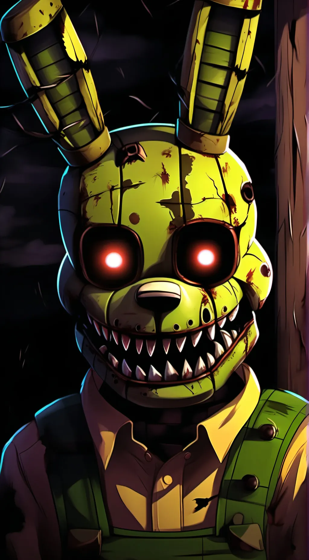 ai character:  springtrap background
