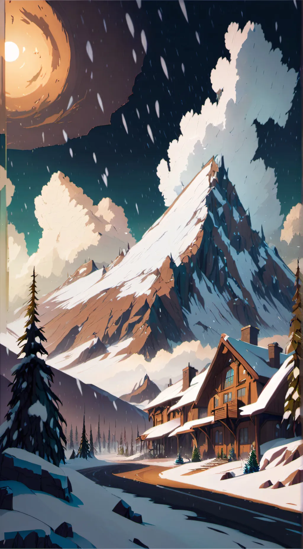 ai character: Fantasy blizzard  background