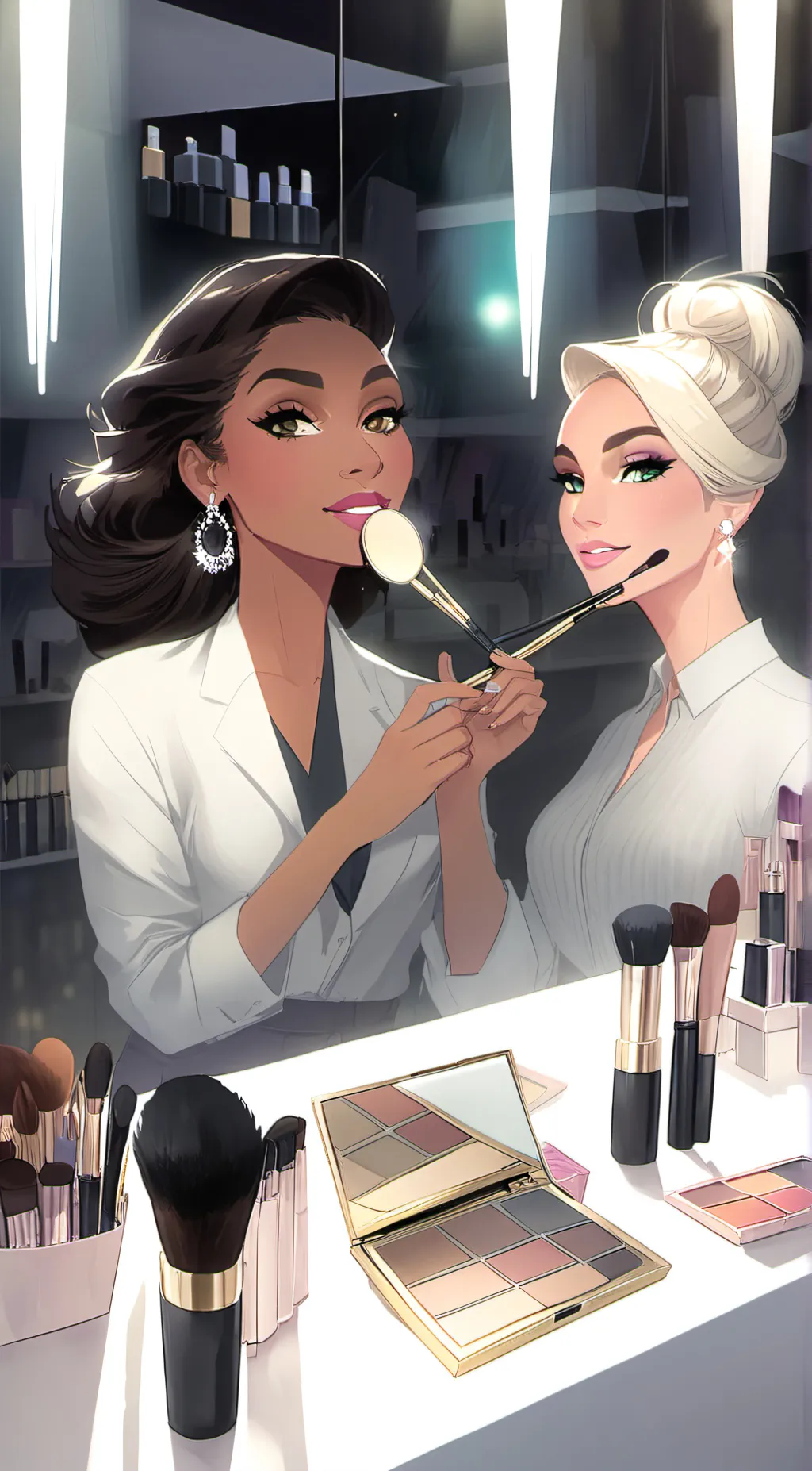 ai character: Sephora and Rose  background