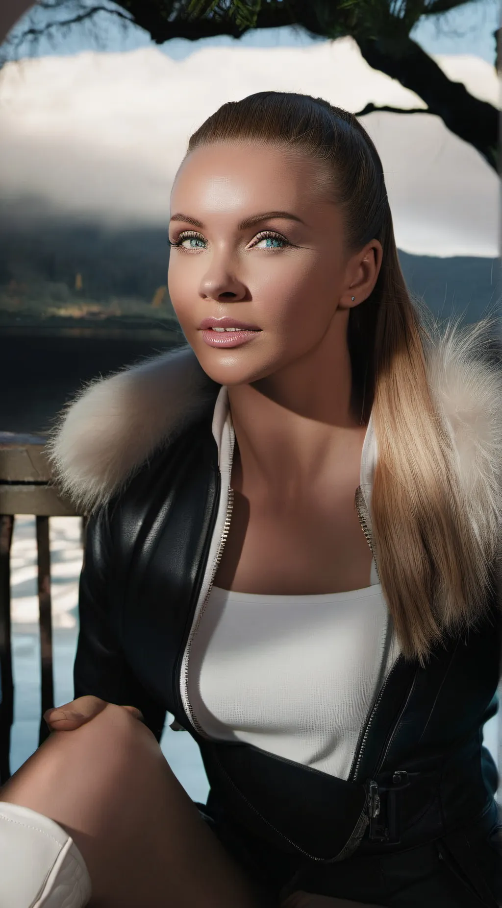 ai character: Winter background