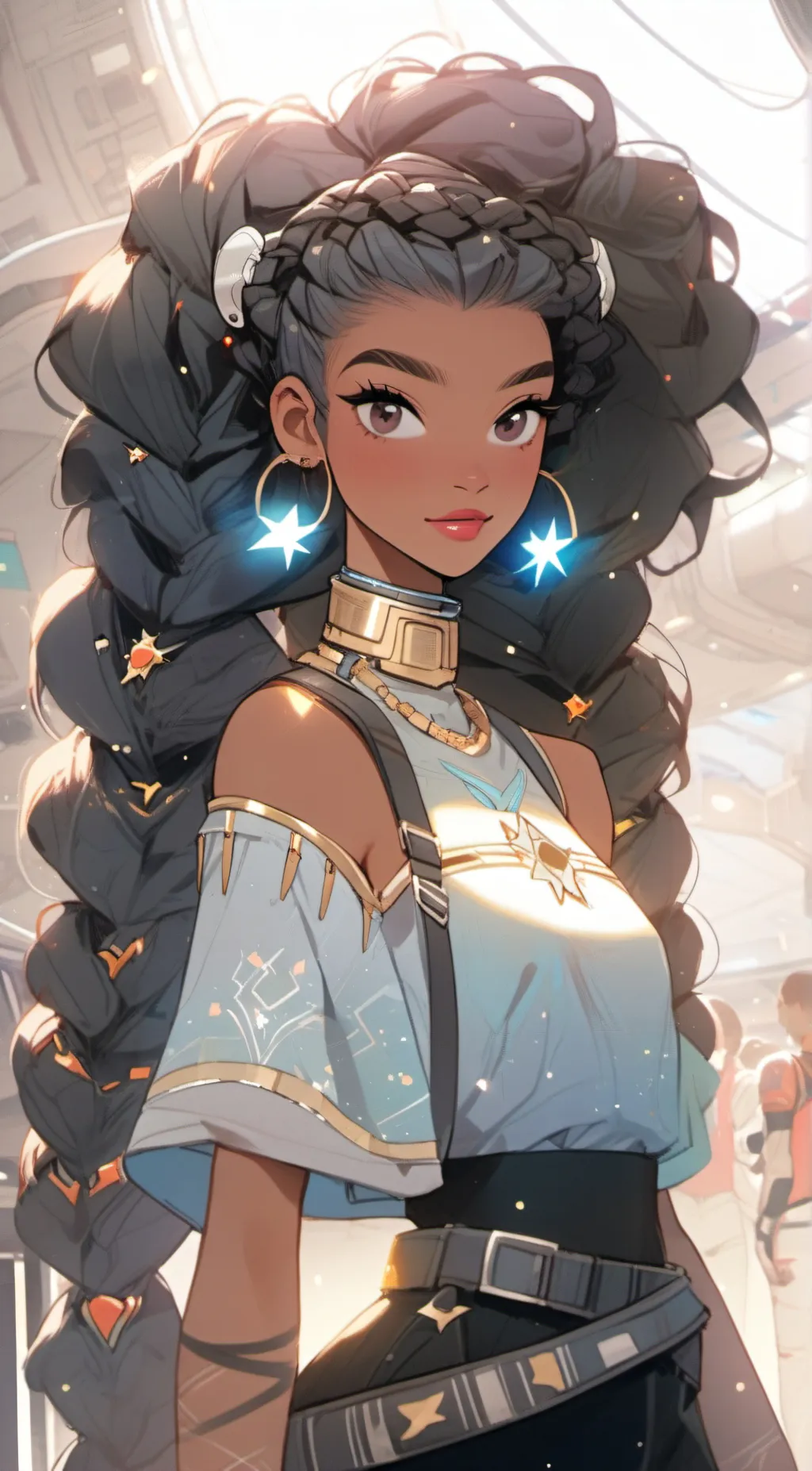 ai character: Muriel stars background