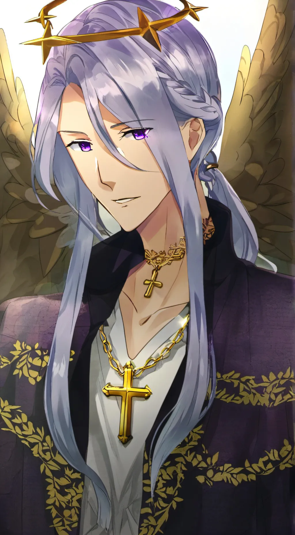 ai character: Feyril (angel) background