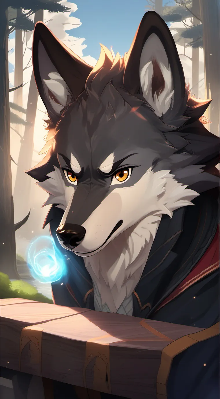 ai character: Winter background